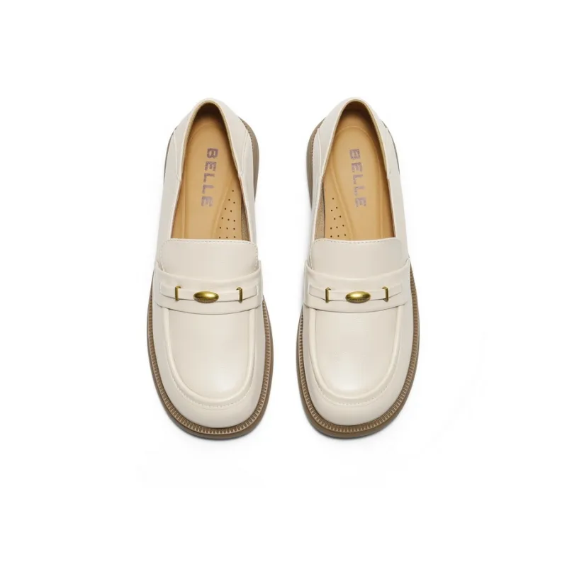 BELLE Loafers Women's Black/Beige-6