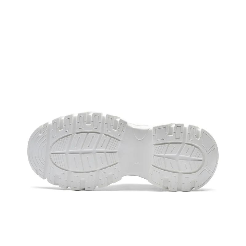 Kappa Back to Back Anti Slip Wear Resistant Low Top Chunky Sneakers Women's White Brown-5
