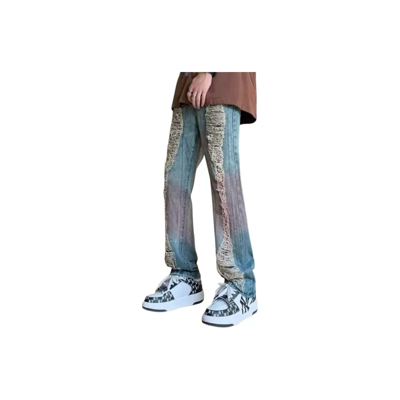 OG96 LAB Jeans Unisex Nostalgic Blue Cut Out Gradient-0