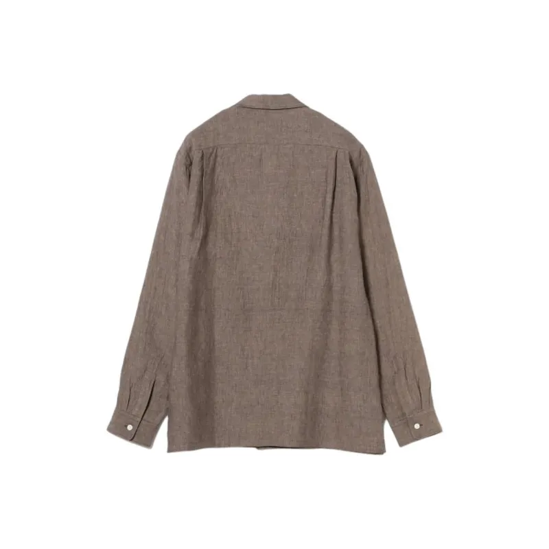 Beams Shirts Men Brown-1