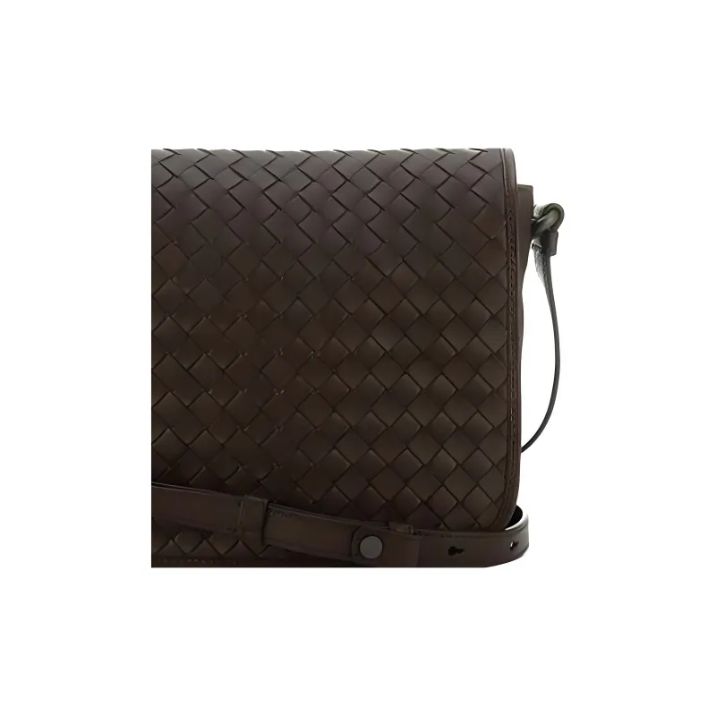 Bottega Veneta Genuine Leather Crossbody Bag, Shoulder Bag Women's Brown-2