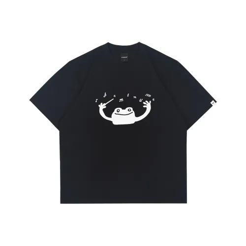 MYSAMESAME 블랙 남녀공용 티셔츠