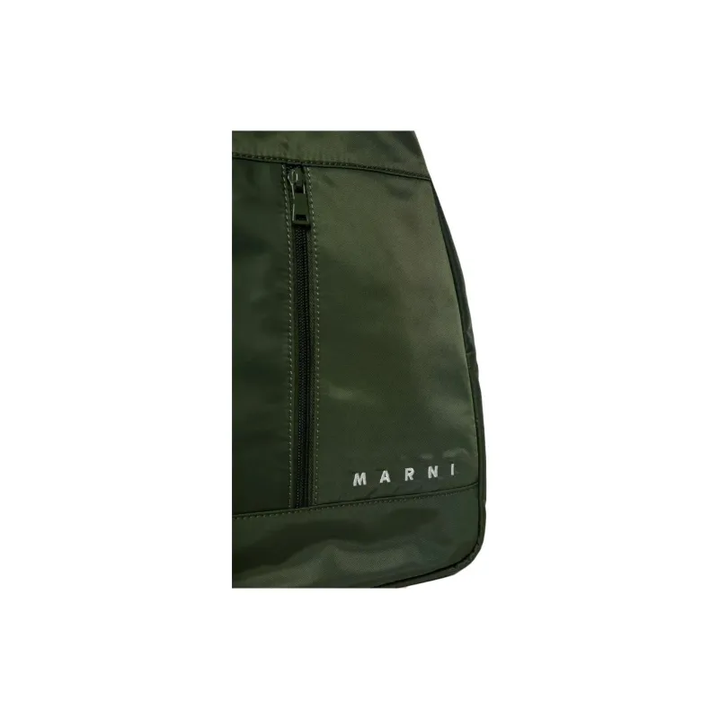 MARNI Logo embroidered Backpack-3
