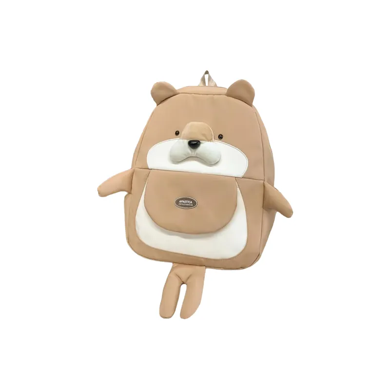 Parker Bear Nylon Backpack Unisex Khaki/Black/Blue-2