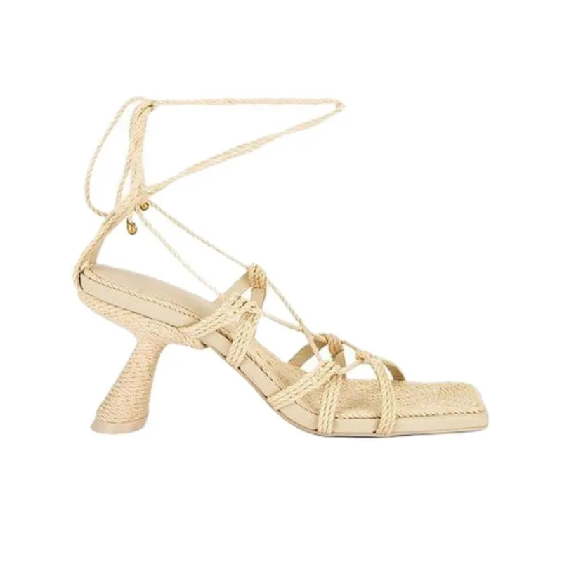 CULT GAIA Raisa One Strap Sandals 7.5cm Women's Beige-1