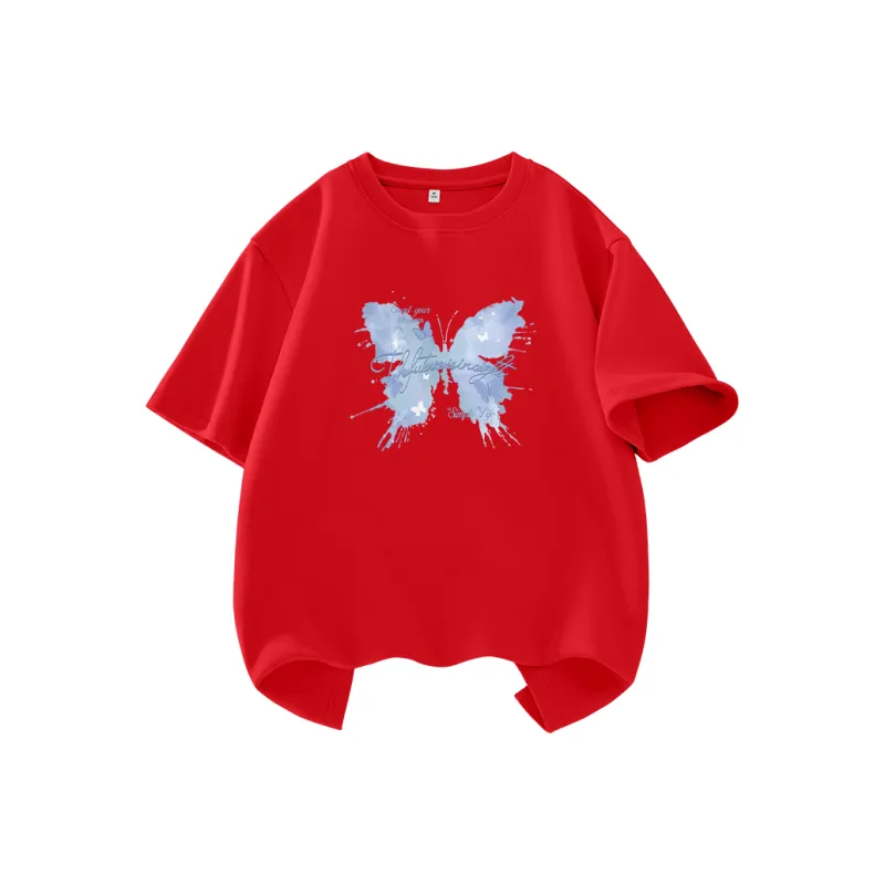 Cotton Drop Shoulder Sleeve T Shirt Women's-36