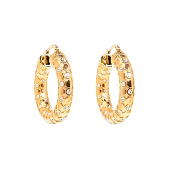 VERSACE Brass Earrings Men's Gold