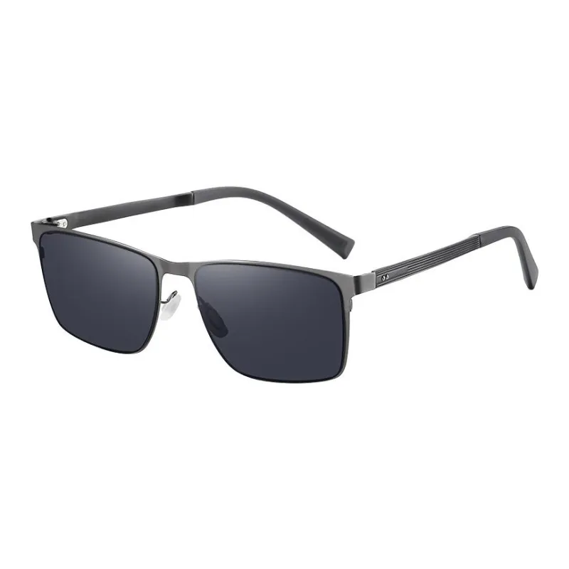 AAJF Stainless Steel Rectangular Sunglasses Men's-0