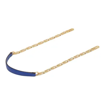 Delvau Calfskin Bag Strap Unisex Blue