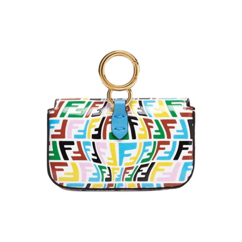 FENDI Baguette Calfskin Coin Purse Baguette Bag Shoulder Bag Crossbody Bag Extra Mini Women's Blue/Multicolor-2