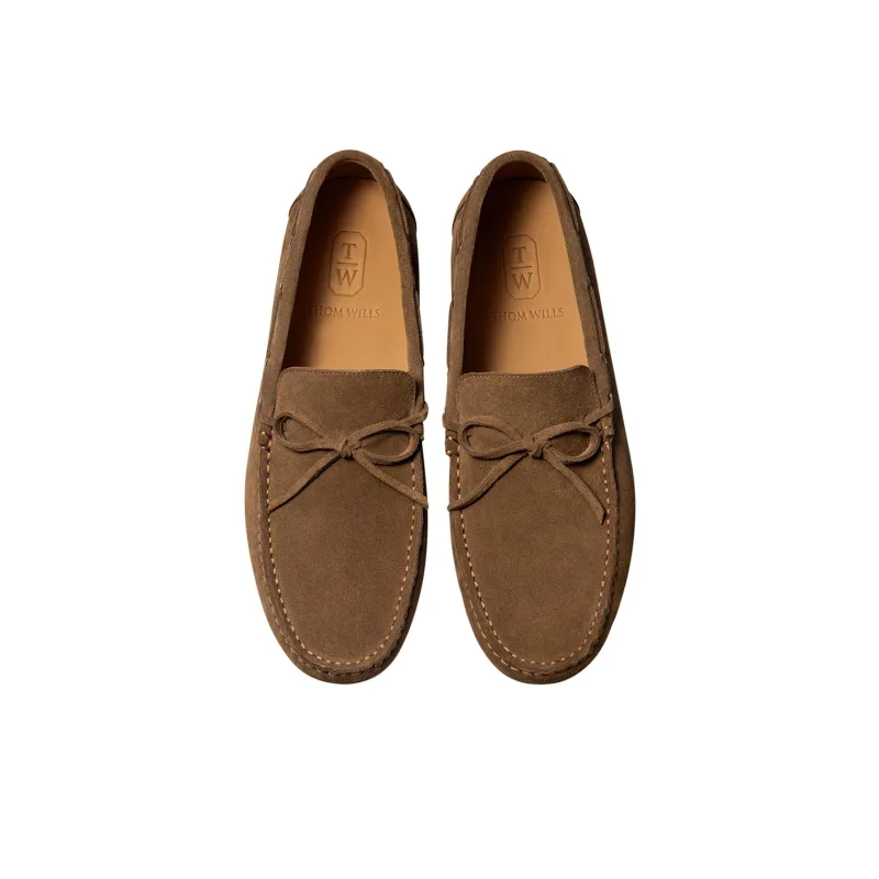 THOM WILLS Fashion Versatile Belt Buckles Gommino Loafers Casual Shoes Men's-9