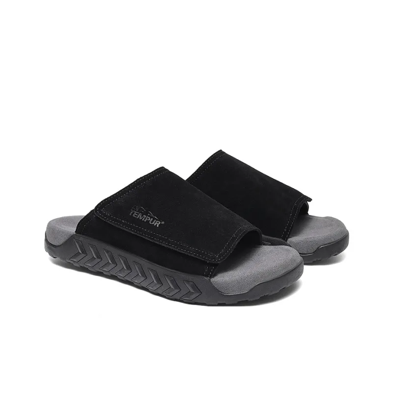 TEMPUR Slide Slippers Men's Black-2