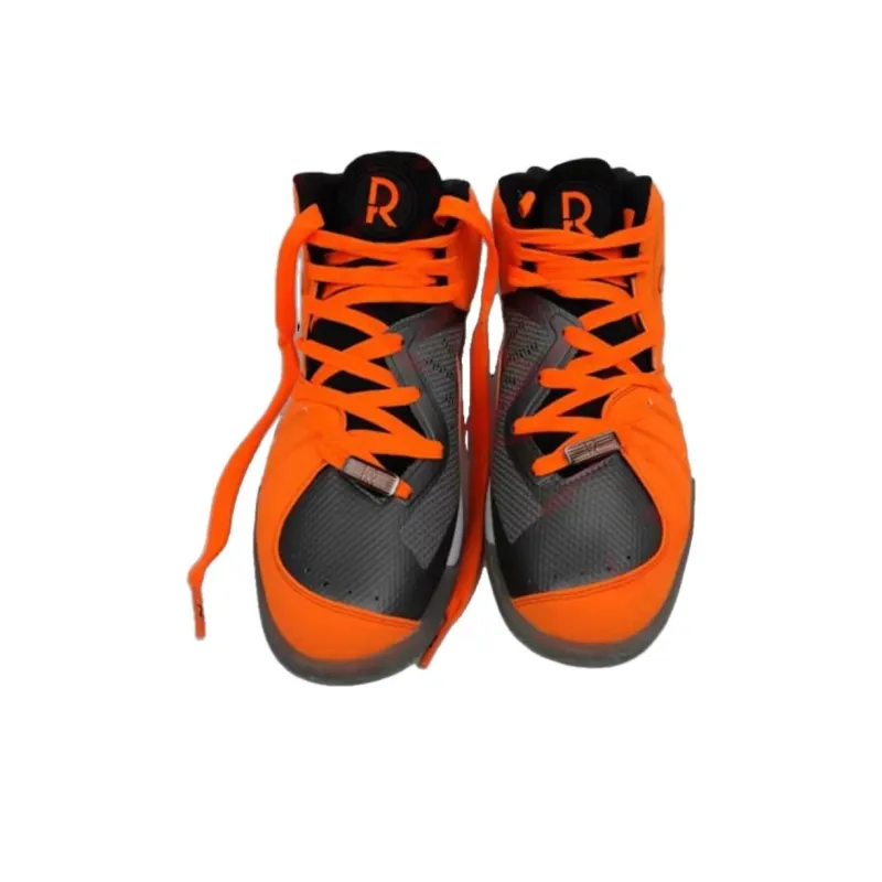 Anta Shock Absorbers With Slip Resistant And Abrasion Resistant Properties High Top Basketball Shoes Men's Orange-1