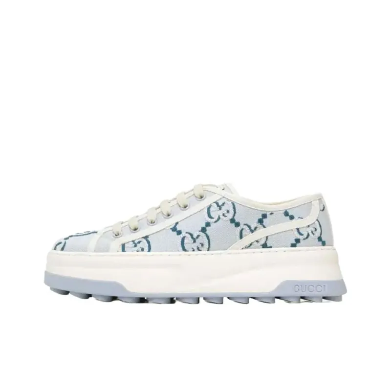 GUCCI Tennis 1977 Low Top Casual Shoes Women's Blue-0