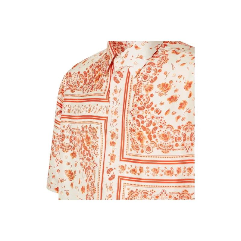 FENDI Shirts Men White-3