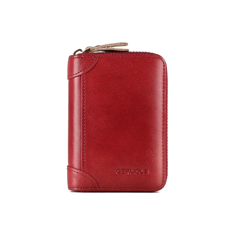 Gorora Top Grain Cow Leather Anti Skimming, Practical Card Holder Regular Unisex Multicolor-5