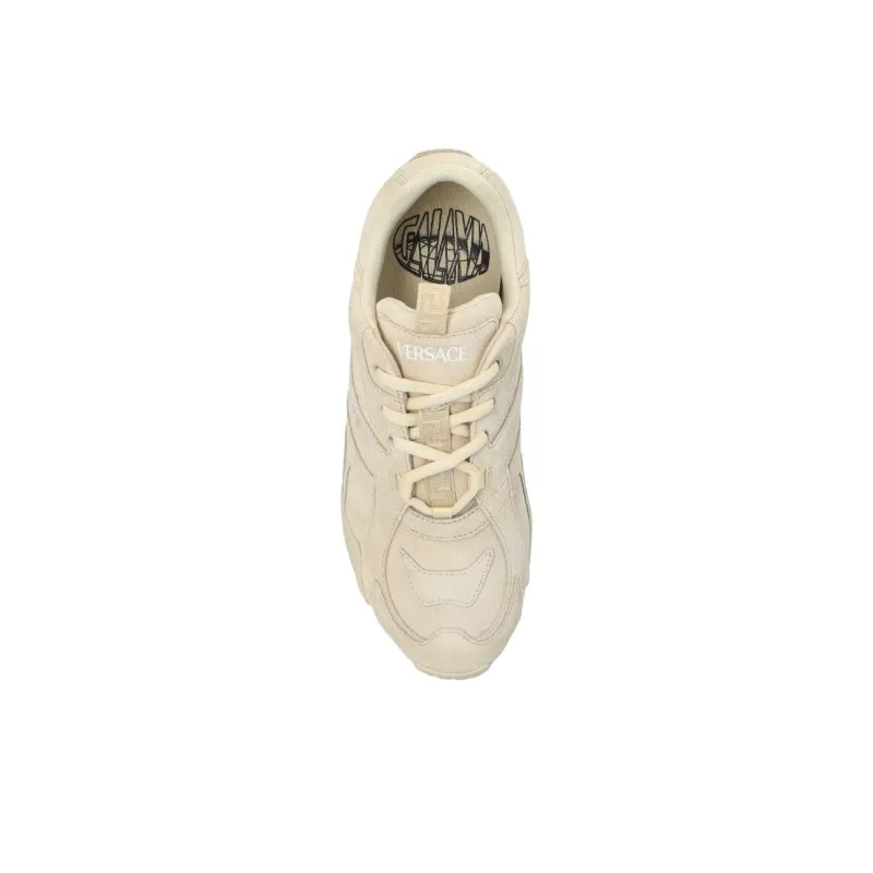 VERSACE Low Top Casual Shoes Women's Ecru-3