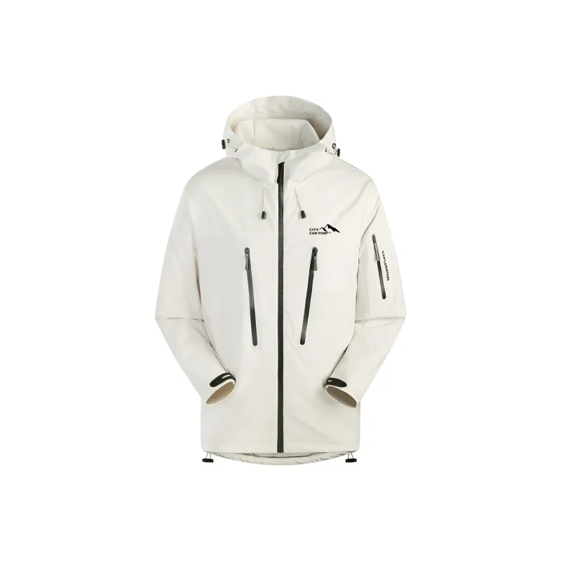 CAN·TORP Abrasion Resistant Lightweight Breathable Waterproof And Windproof Rainproof Windbreaker Jacket Unisex-3