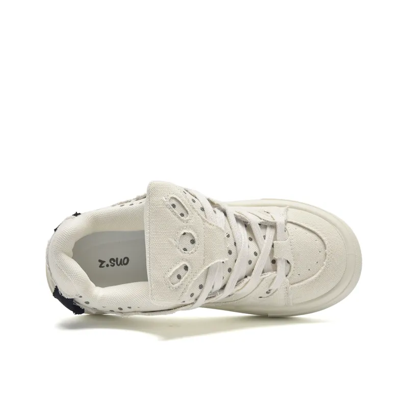 Z.SUO Skateboard Shoes Women's Low Top Gray-5