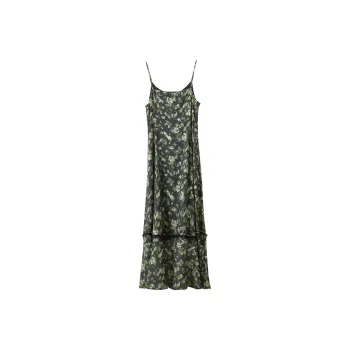 AMII Slip Dresses Women's Black Green