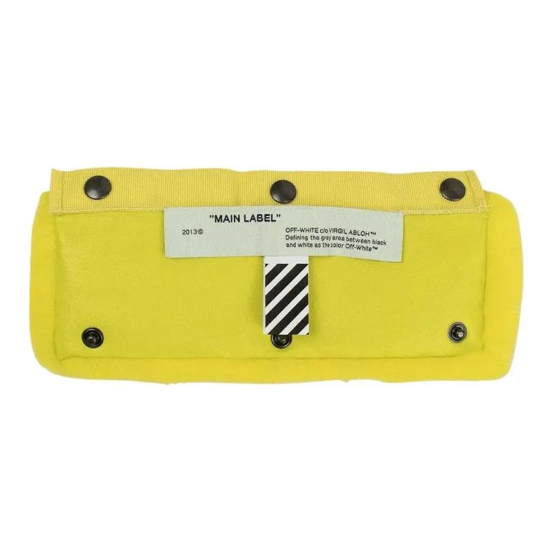 OFF-WHITE Fur Handle Cover Top Handle Bag 'Yellow'-1