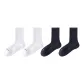 Spring Versatile Sports Crew Socks Combination ④ (White+White+Black+Black)