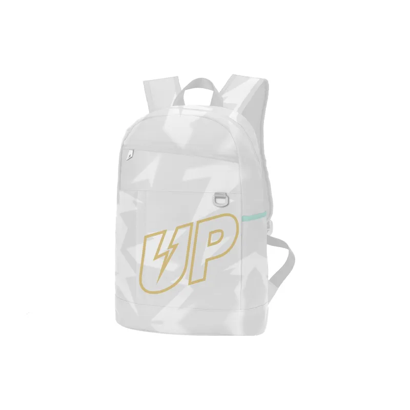 TURN UP Polyester Backpack Unisex Gray-1