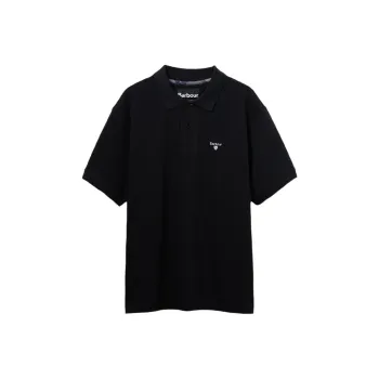 BARBOUR SS25 Polo Shirt Unisex Black