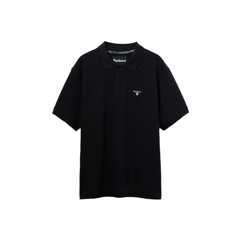 BARBOUR SS25 Polo Shirt Unisex Black-0