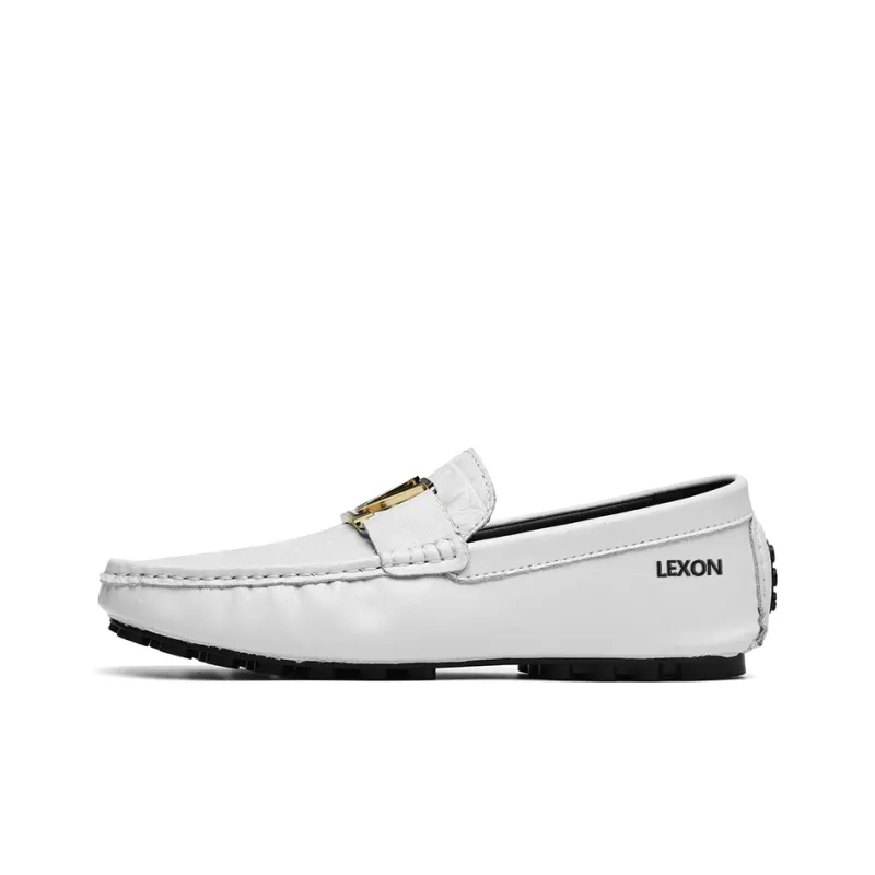 LEXON Gommino Loafers Men Black/White/Gray-4