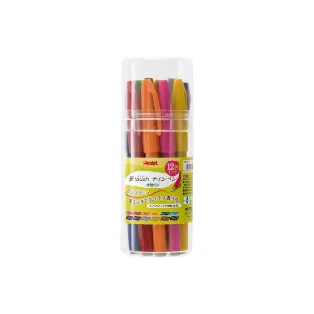 Pentel Brush Touch SES15C 12 Colors Clothing Sets Ballpoint Pens / Sign Pens