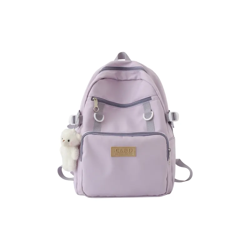Wolfhorse Nylon Backpack Unisex Pink/Black/Purple/Blue-14