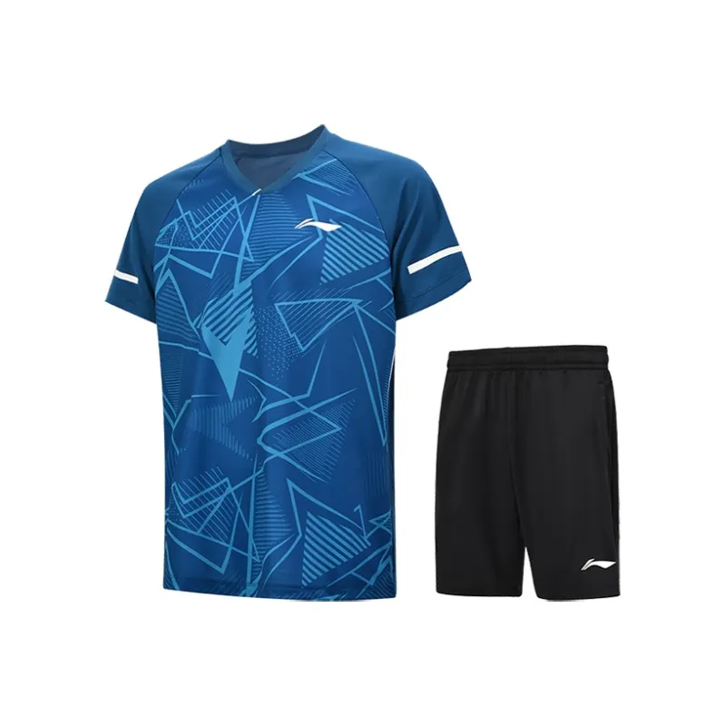 LiNing Badminton Series Casual Sportswear Unisex New Denim Blue-2