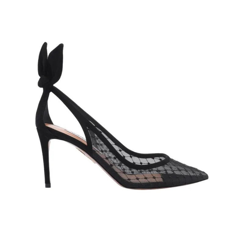 AQUAZZURA Slim Heel High Heels 8.5cm Women's Black-1