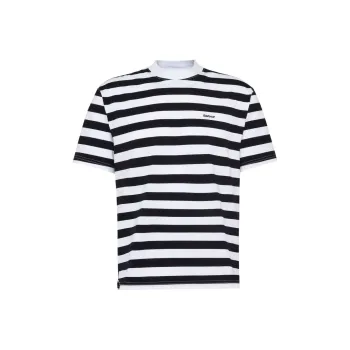 BARBOUR SS25 T Shirt Men's Black White