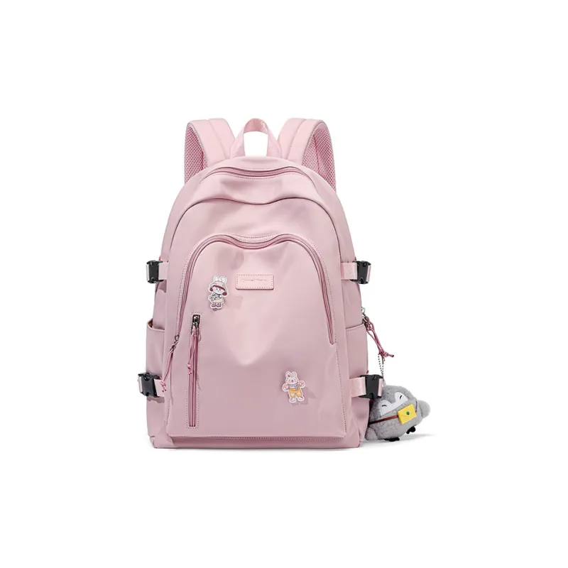 CinvaiKrose Fabric Outdoor Short Trip Backpack Travel Bag Women's Pink/Ecru/Black/Blue-0