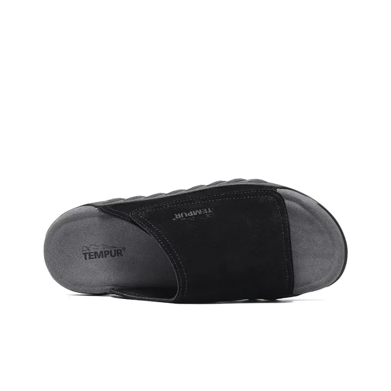 TEMPUR Slide Slippers Men's Black-3
