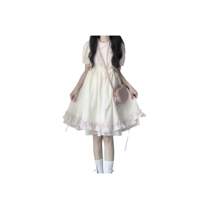 Mu Qingqing Short Sleeved Dress Women's-0