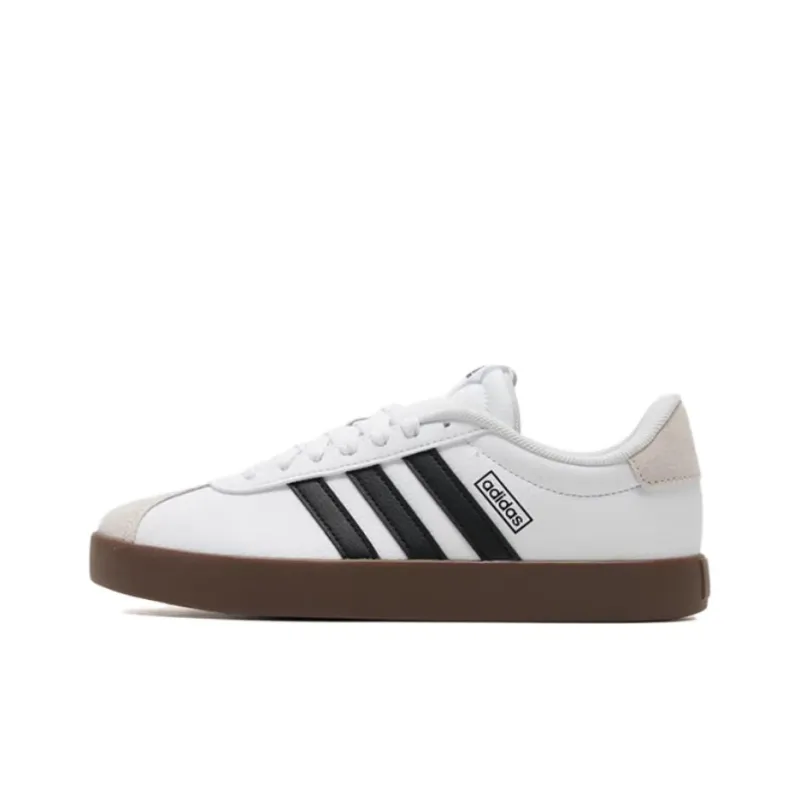 Adidas VL COURT 3.0 Anti Slip Wear Resistant Low Top Skateboard Shoes Women's White-0