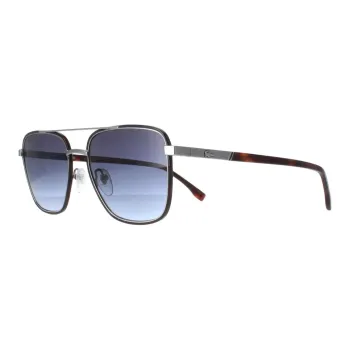 LACOSTE Metal Aviator Sunglasses Men's Silver