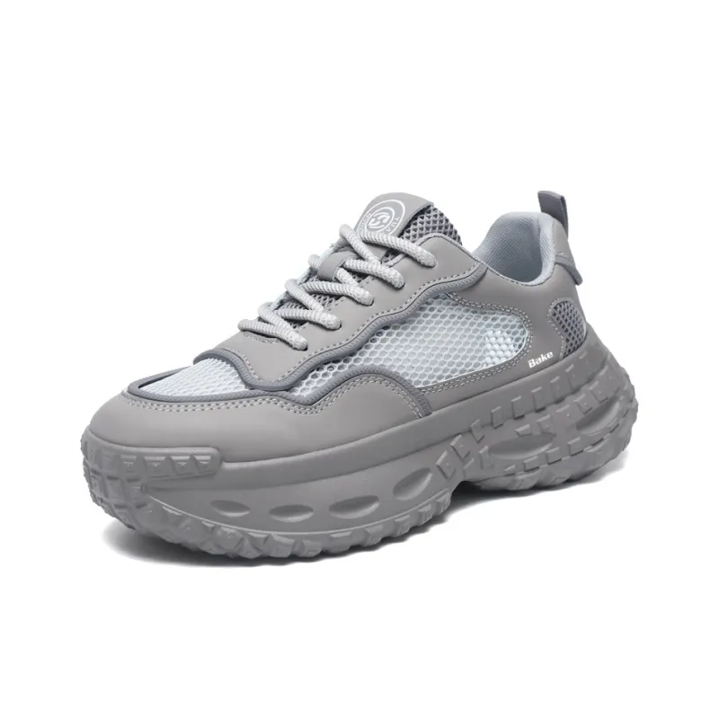 BAKE Non slip Lightweight Low Top Chunky Sneakers Men's-0