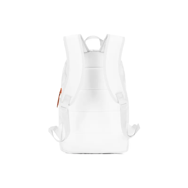 TURN UP Polyester Backpack Unisex White-2