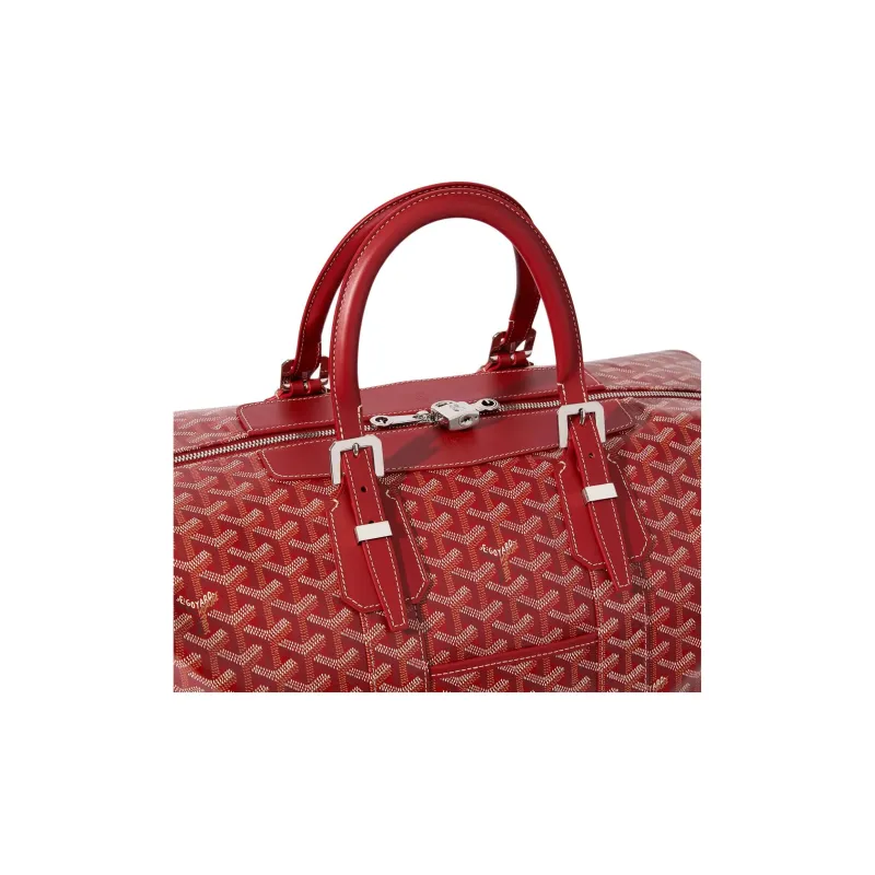 GOYARD Bowling Canvas Travel Bag Unisex Red-2