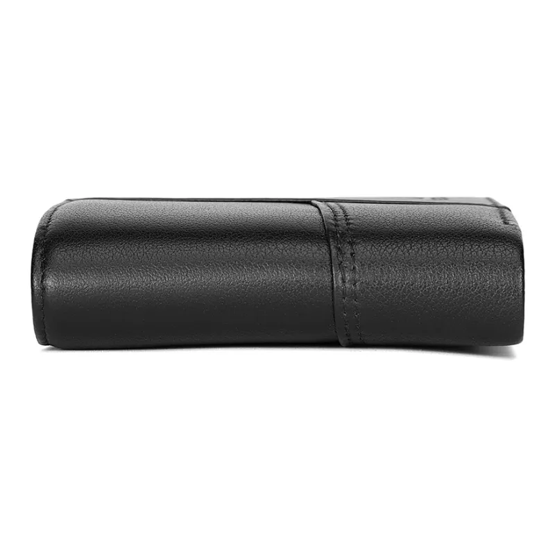 MEXICAN Cow Leather Card Holder, Wallet Men's Black-5