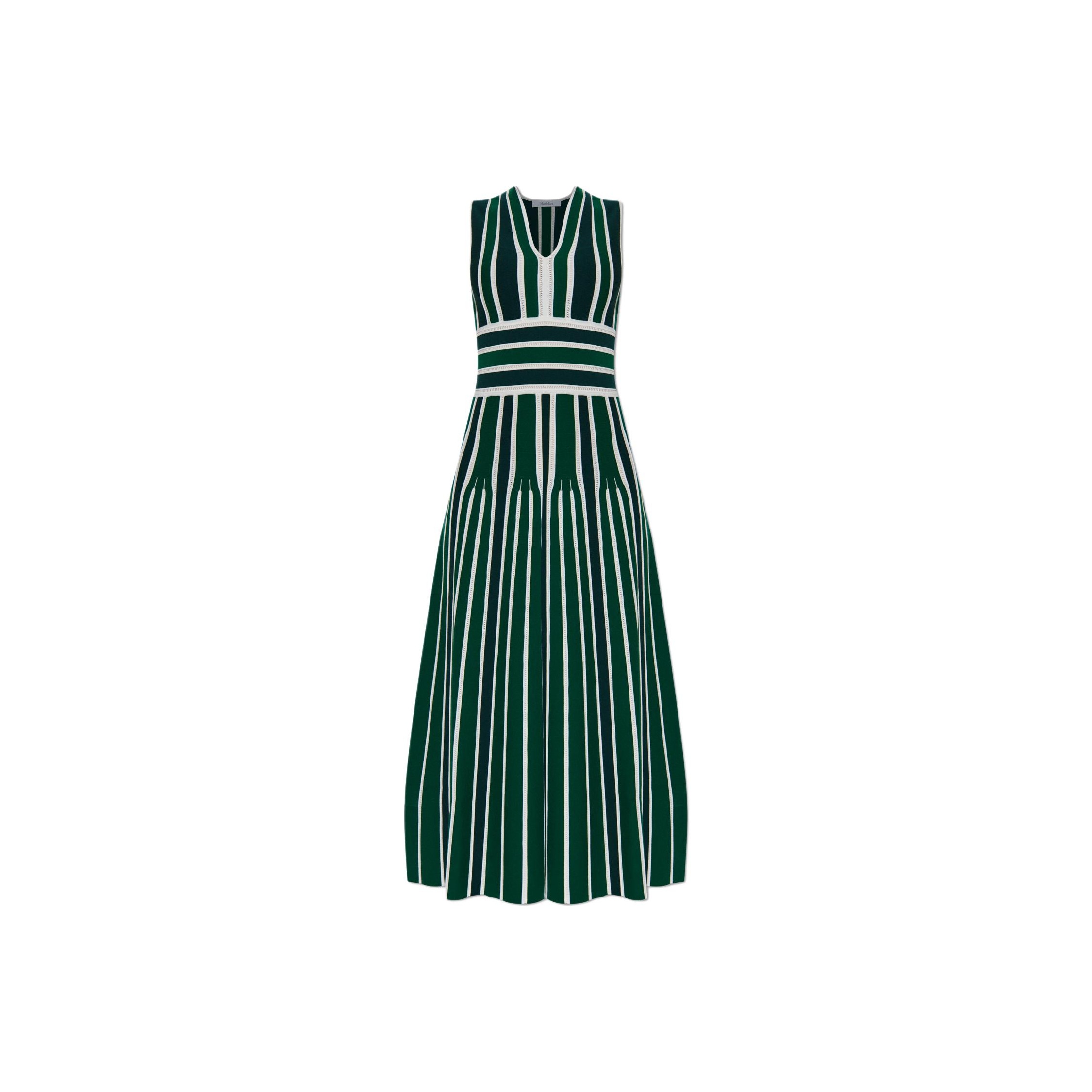 MAXMARA ソフトホンフ ホインテットトゥ ハンフス 【関税込】 MaxMara Sleeveless Dress Women's Green - POIZON