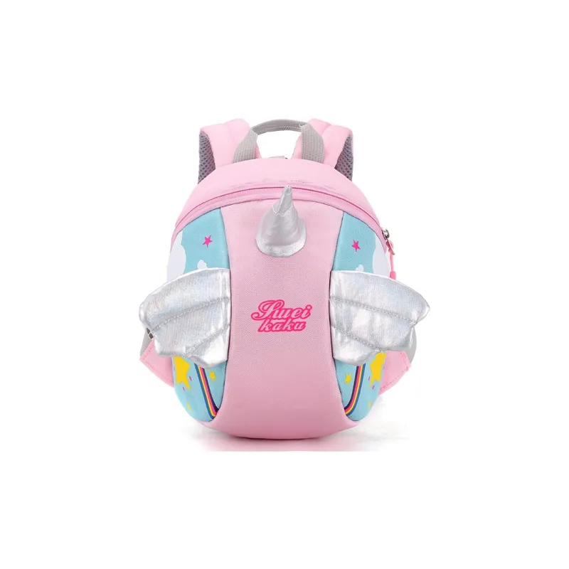 ROSEDAWN Water Repellent Backpack Regular Kids' Pink/Yellow/Sky Blue-0