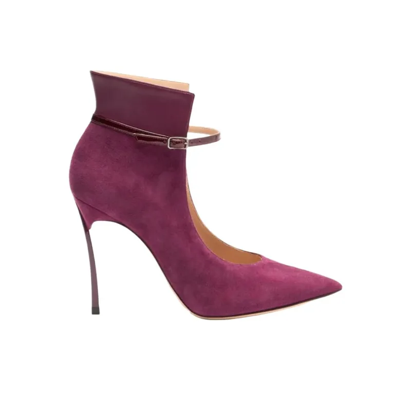 Casadei Blade Slim Heel High Heels 10cm Women's Purple-1