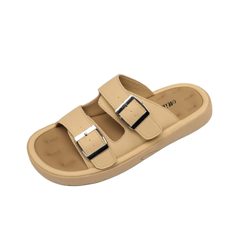 TATAYA Rubber Sole Metal Abrasion Resistant Slide Slippers Women's-5