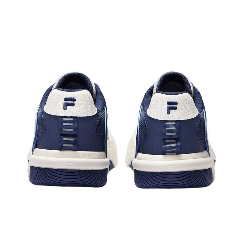 FILA FUSION GRIND Non slip Lightweight Low Top Skateboard Shoes Men's White Blue-3