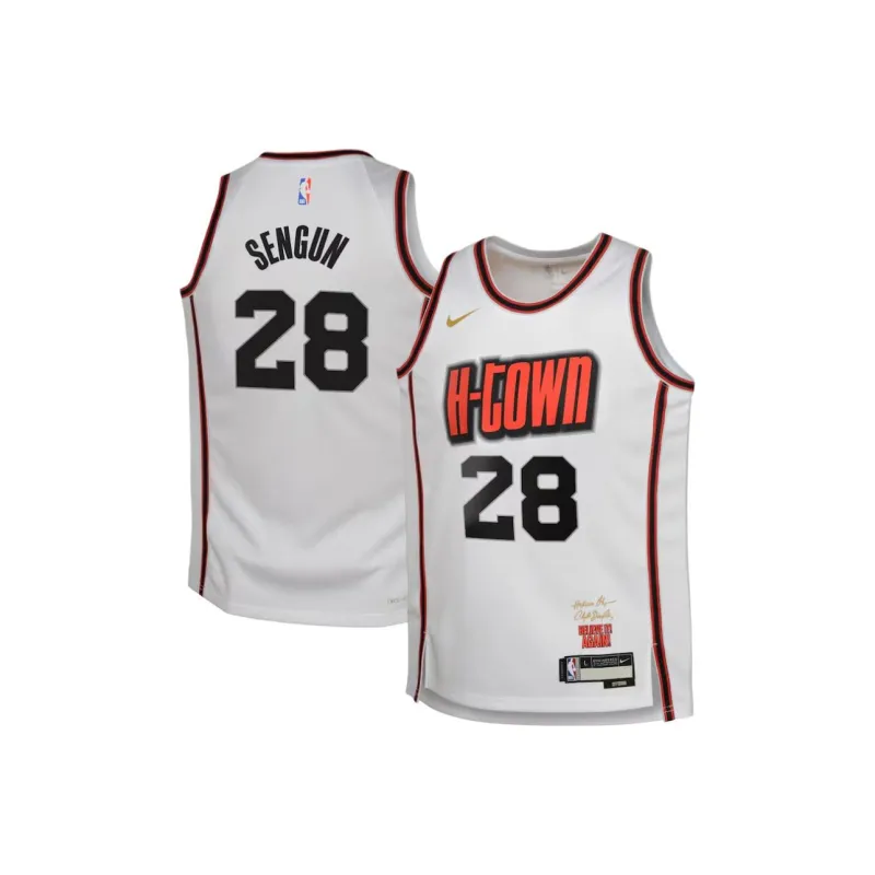 Nike Alperen Şengün Houston Rockets 2024/25 City Edition Men's Nike Dri FIT Nba Swingman Jersey-2
